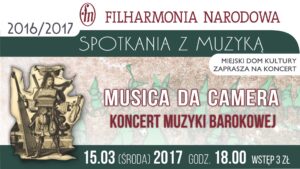 Kameralny koncert świeckiej muzyki barokowej w MDK