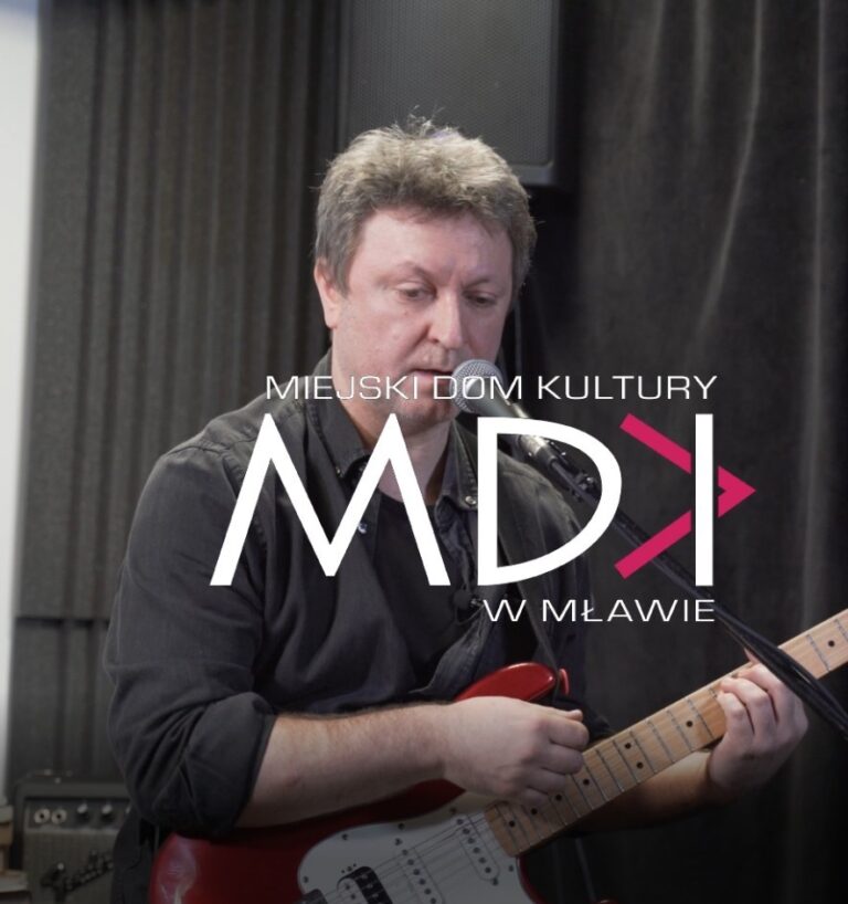 MDK logo instruktor gry na gitarze