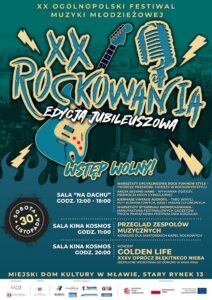 XX Ogólnopolski Festiwal Muzyki Młodzieżowej ROCKOWANIA – edycja jubileuszowa